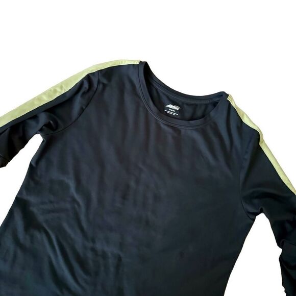 Avia Performance Gray Ruched Long Sleeve Shirt Size Medium - Picture 2 of 6